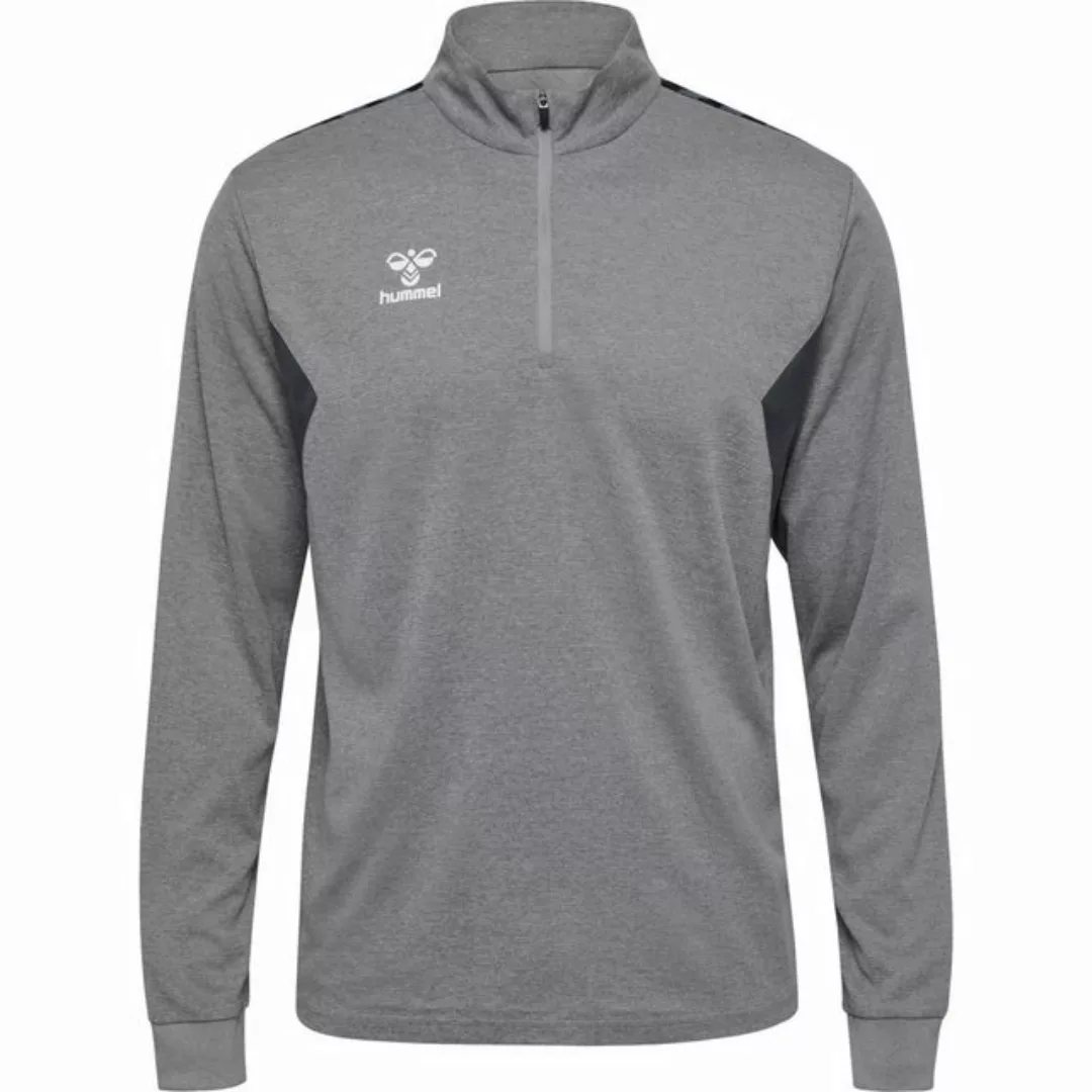 hummel Sweater hmlAUTHENTIC HALF ZIP SWEAT GREY MELANGE günstig online kaufen