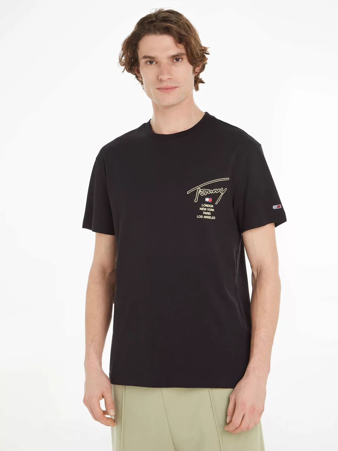 Tommy Jeans T-Shirt "TJM CLSC GOLD SIGNATURE BACK TEE" günstig online kaufen