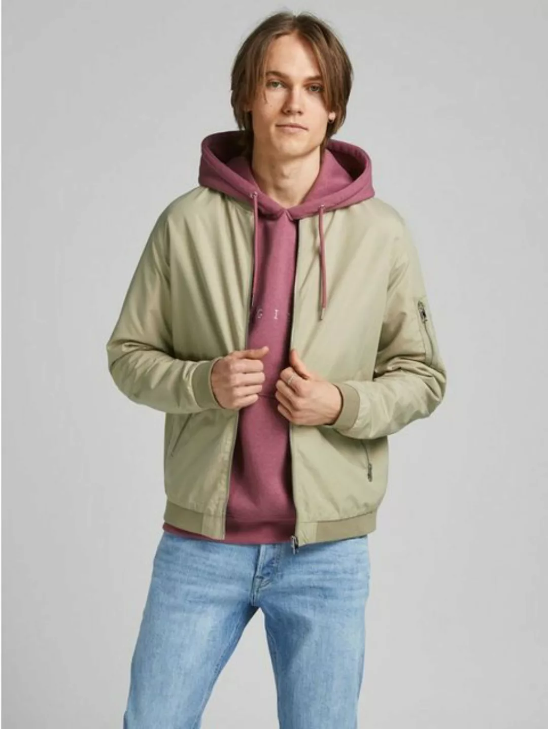 Jack & Jones Blouson Leichte Bomber Jacke Übergangs Blouson JJERUSH 4266 in günstig online kaufen