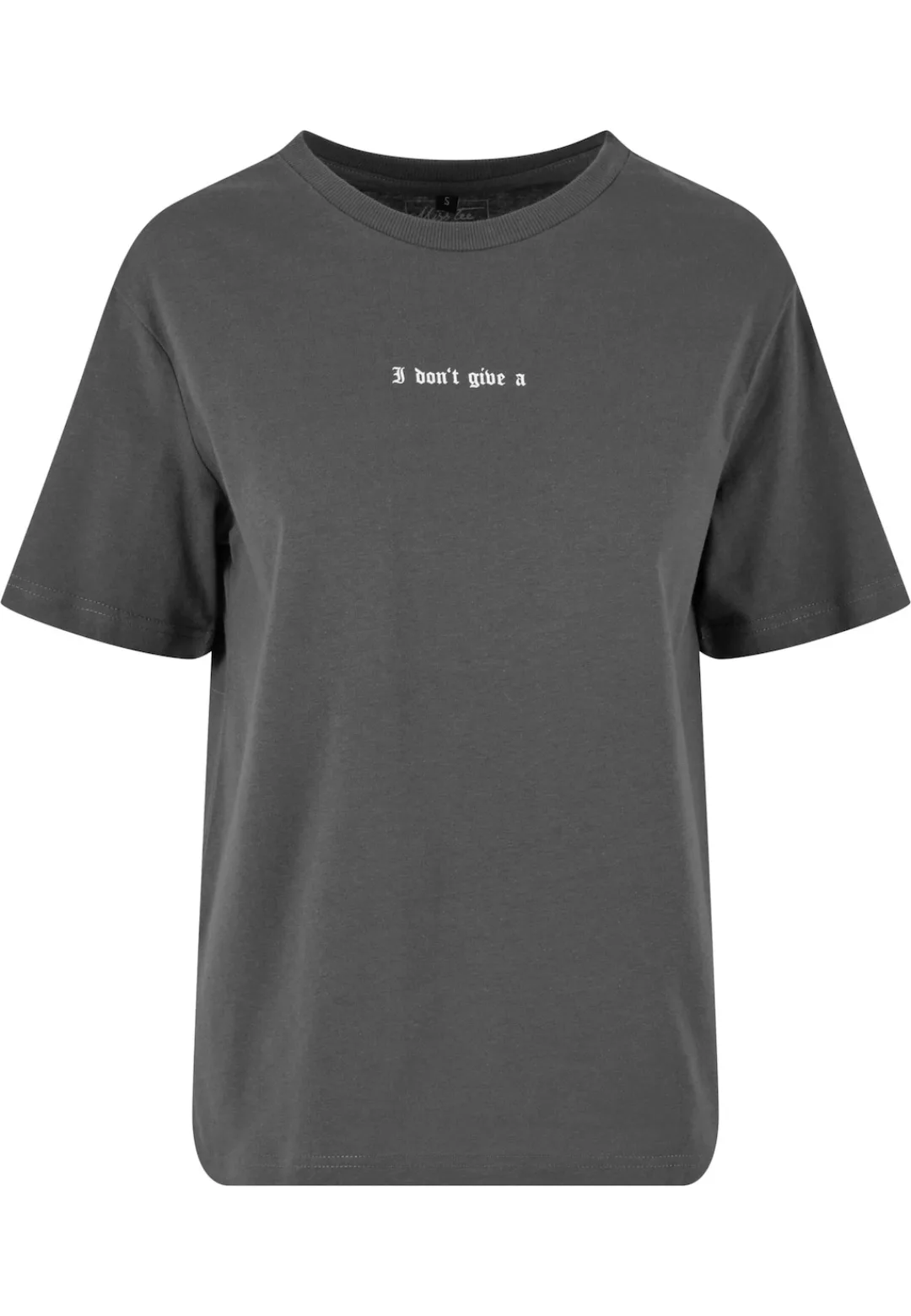Miss Tee Kurzarmshirt "Miss Tee Damen I Dont Give A F Tee", (1 tlg.) günstig online kaufen