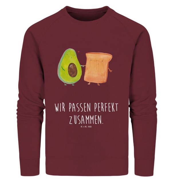 Mr. & Mrs. Panda Longpullover Größe XXL Avocado Toast - Burgundy - Geschenk günstig online kaufen