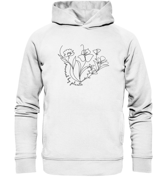 Organic Hoodie Unisex "Powered By Plants" günstig online kaufen