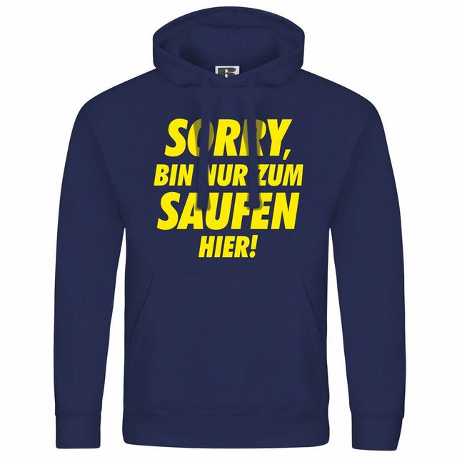 deinshirt Kapuzenpullover Herren Kapuzenpullover Sorry bin nur zum saufen h günstig online kaufen