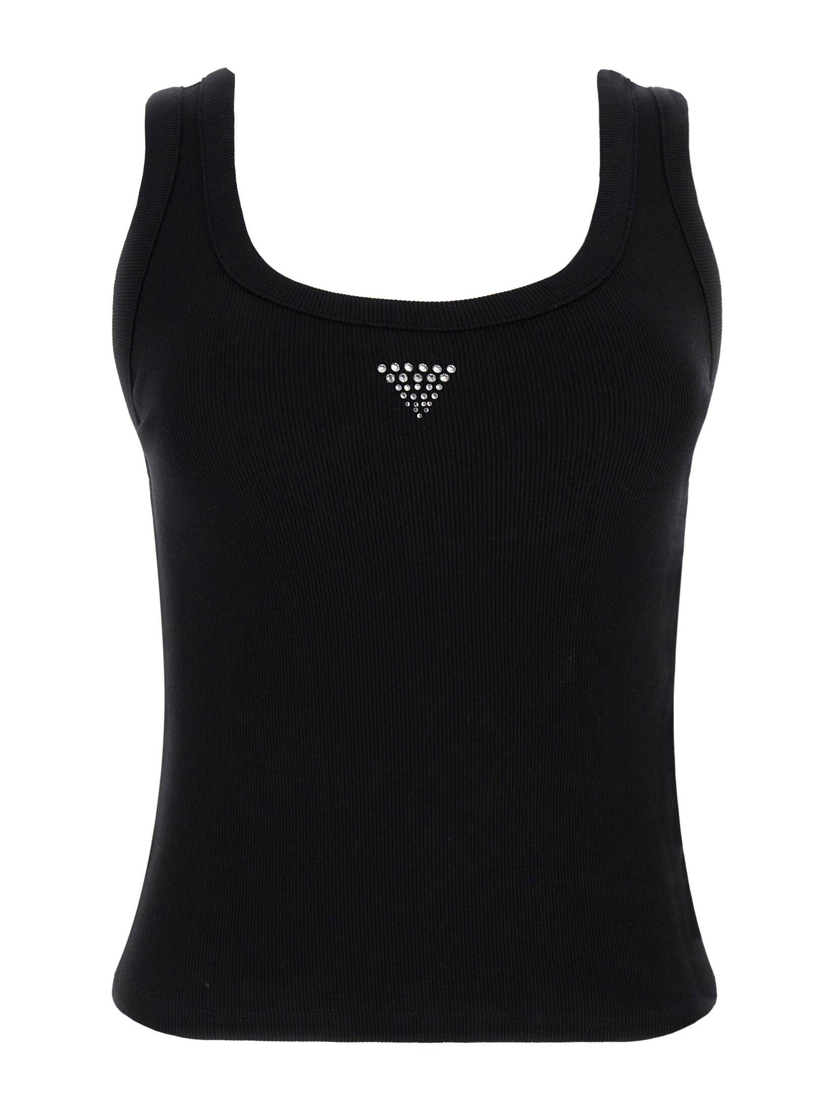 Guess T-Shirt Damen Tanktop TRIANGLE BLING günstig online kaufen