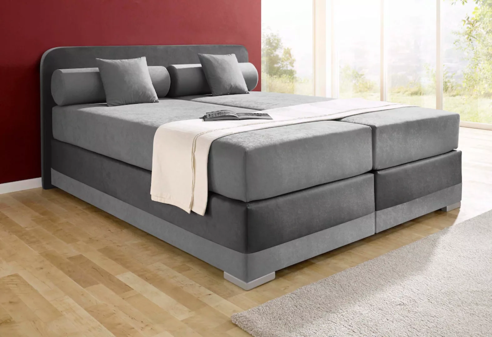 Maintal Boxspringbett "Lago", in 3 verschiedenen Matratzenarten, H2 oder H3 günstig online kaufen