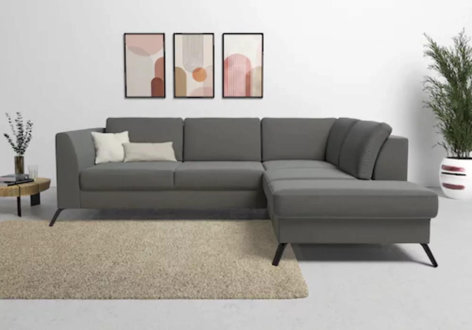 sit&more Ecksofa »Olsen L-Form«, inklusive Sitztiefenverstellung, wahlweise günstig online kaufen
