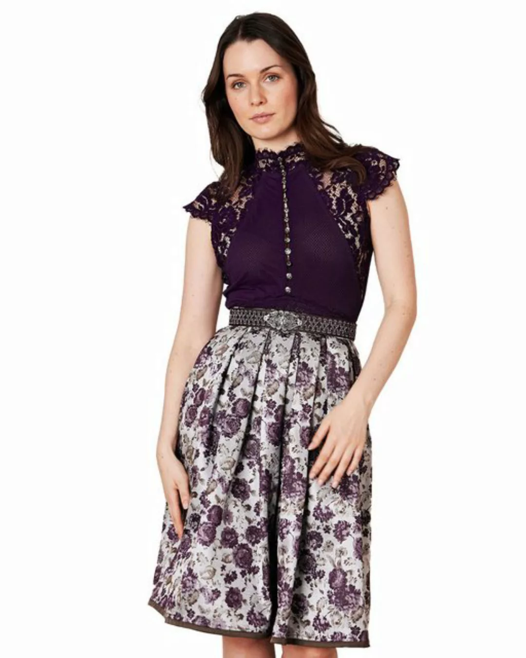 KRÜGER COLLECTION Trachtenrock für Damen 'Judy' 266167, Beere 60cm günstig online kaufen