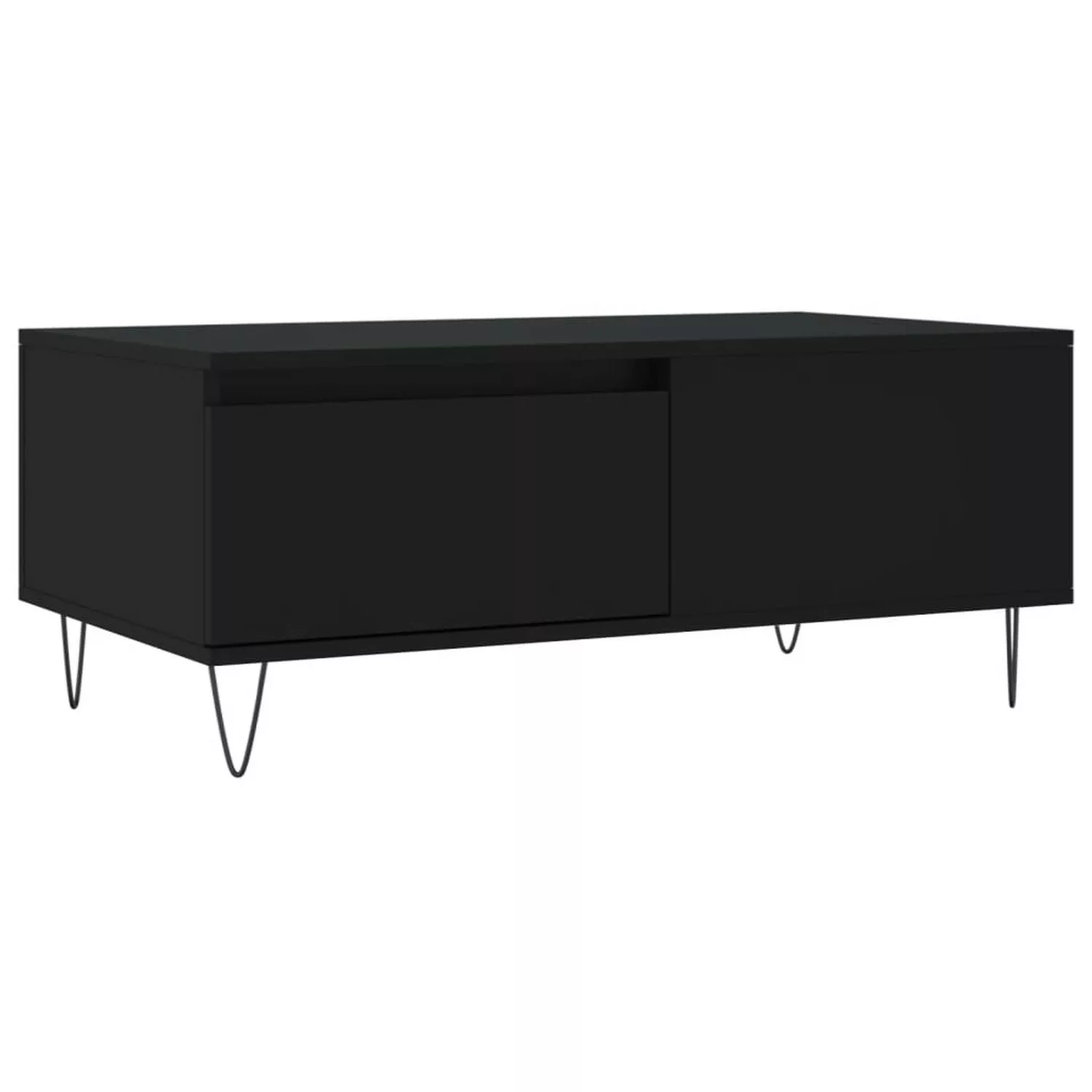 vidaXL Couchtisch Schwarz 90x50x36,5 cm Holzwerkstoff Modell 1 günstig online kaufen