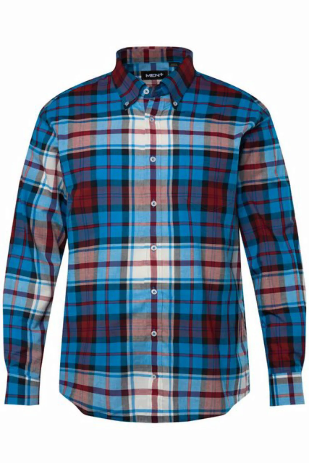 Men Plus Kurzarmhemd Men+ Karohemd Langarm Buttondown-Kragen bis 8 XL günstig online kaufen