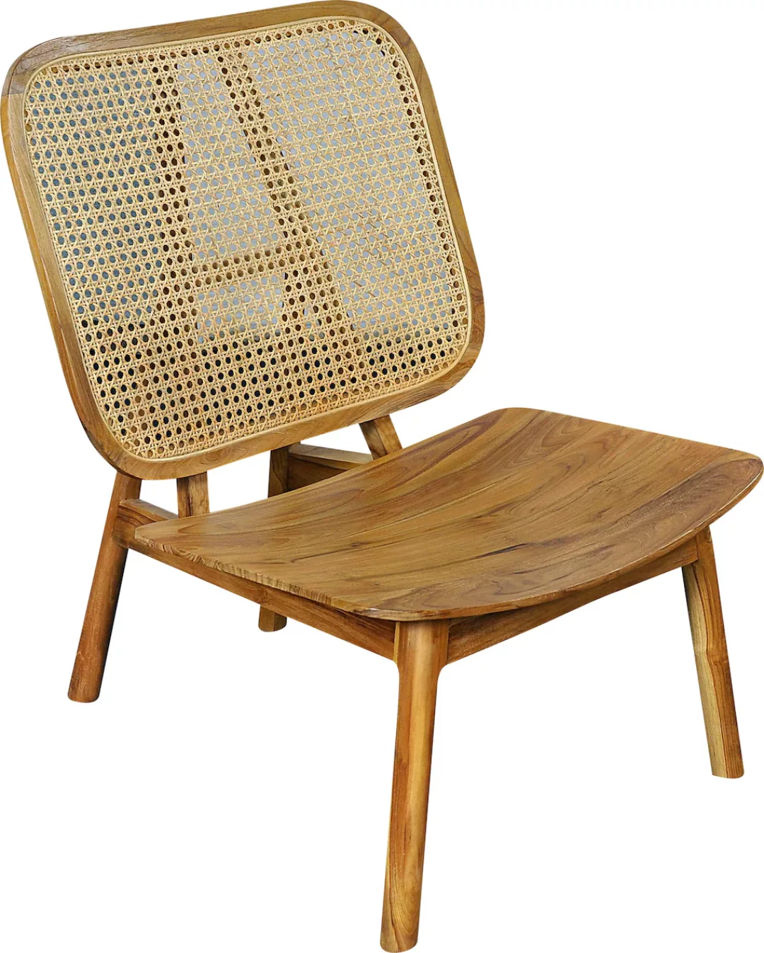SIT Rattanstuhl, mit Wiener Geflecht, moderner Lounge chair für alle Räume günstig online kaufen