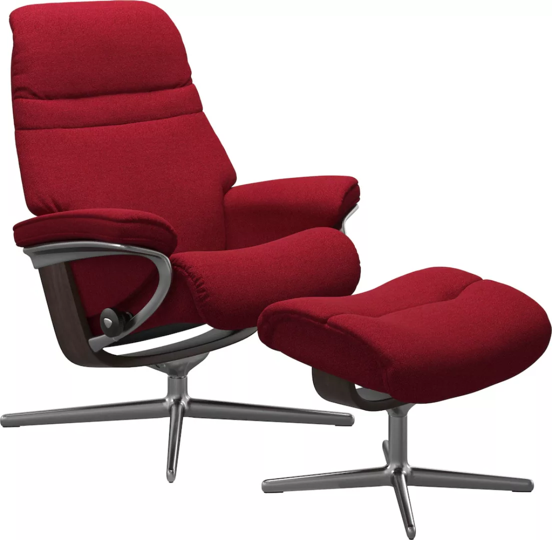 Stressless Fußhocker "Sunrise", mit Cross Base, Größe S, M & L, Holzakzent günstig online kaufen