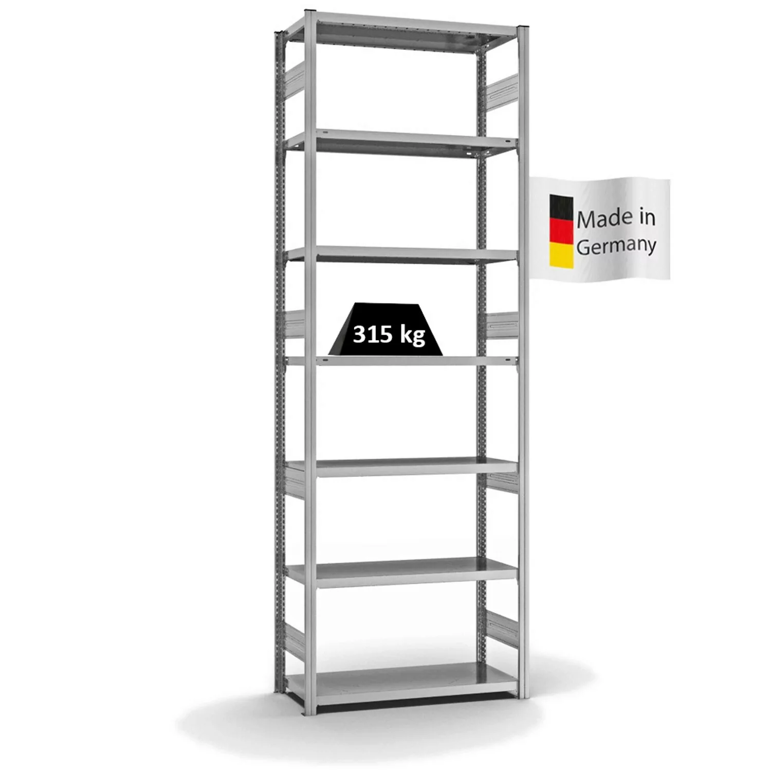 PROREGAL Fachbodenregal Stecksystem T-Profil Heavy-Duty Grundregal HxBxT 30 günstig online kaufen