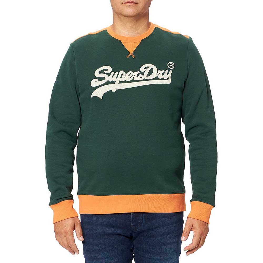 Superdry Vintage Logo Ac Colour Block Crew Sweatshirt M Enamel Green günstig online kaufen