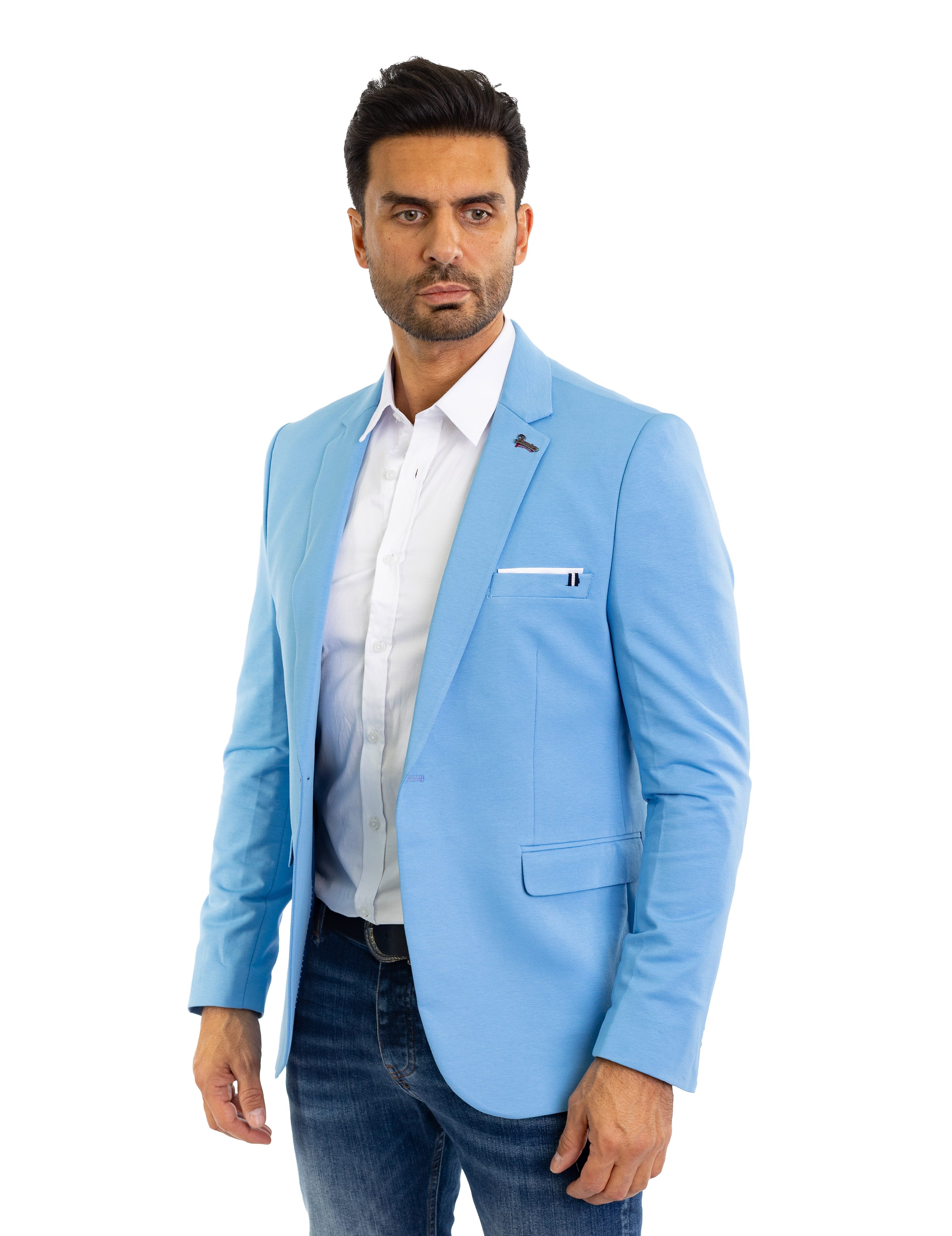 Denim Distriqt Jerseysakko Sportlich Jersey Sakko günstig online kaufen