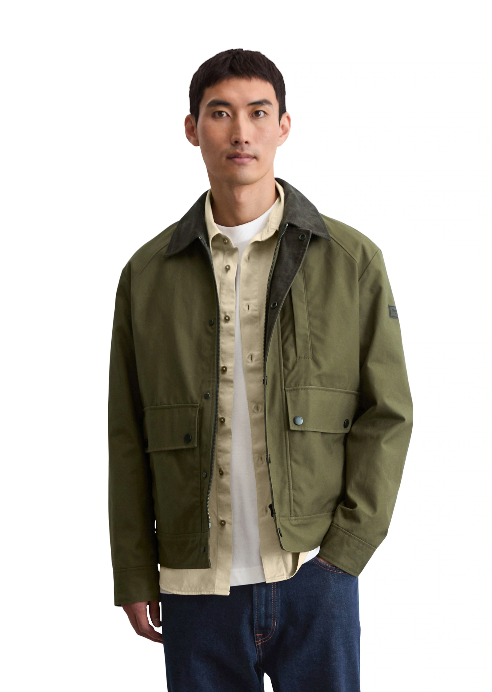 Marc OPolo Outdoorjacke "aus wasserabweisendem Dry Wax Cotton" günstig online kaufen
