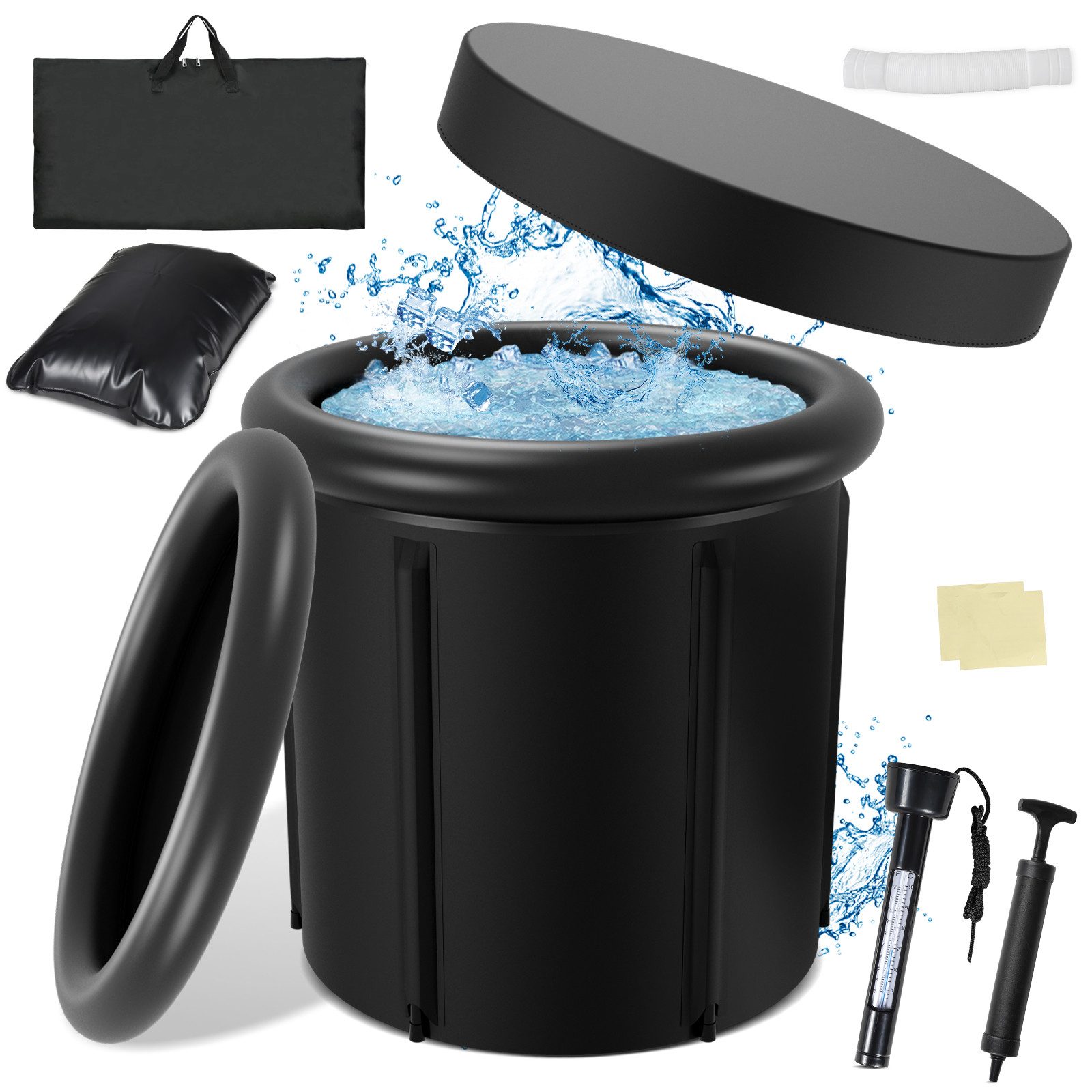Clanmacy Rundpool Eisbad 80cm Ø, Becken+Abdeckung, günstig online kaufen