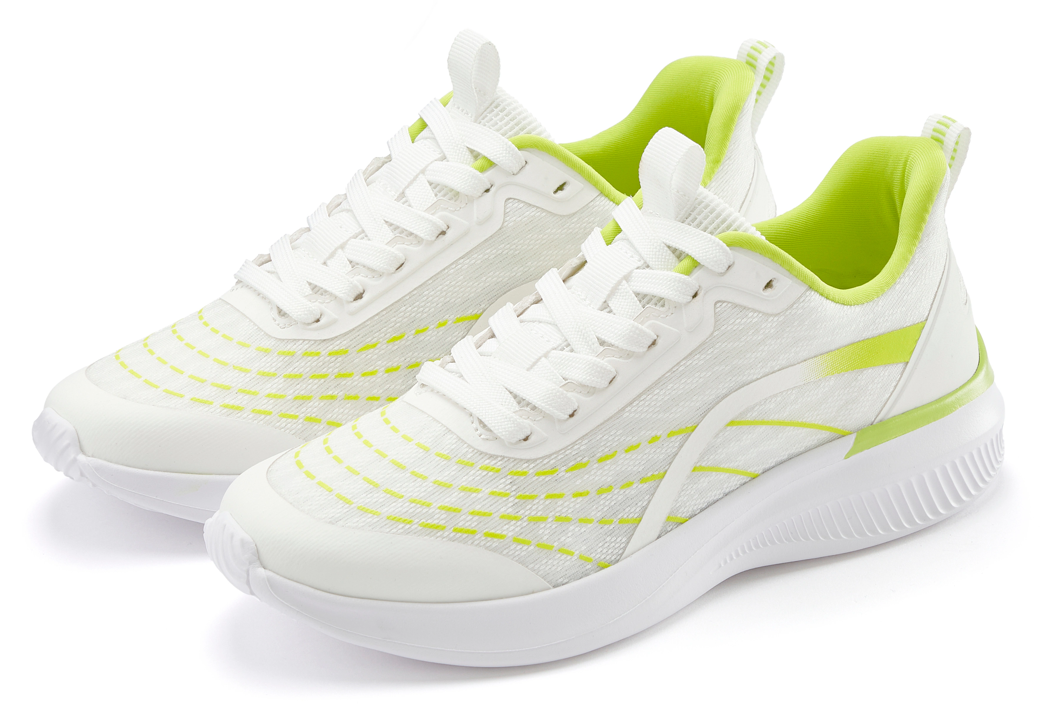 LASCANA Sneaker "Halbschuh, Schnürschuh, Freizeitschuh", aus Textil mit Far günstig online kaufen