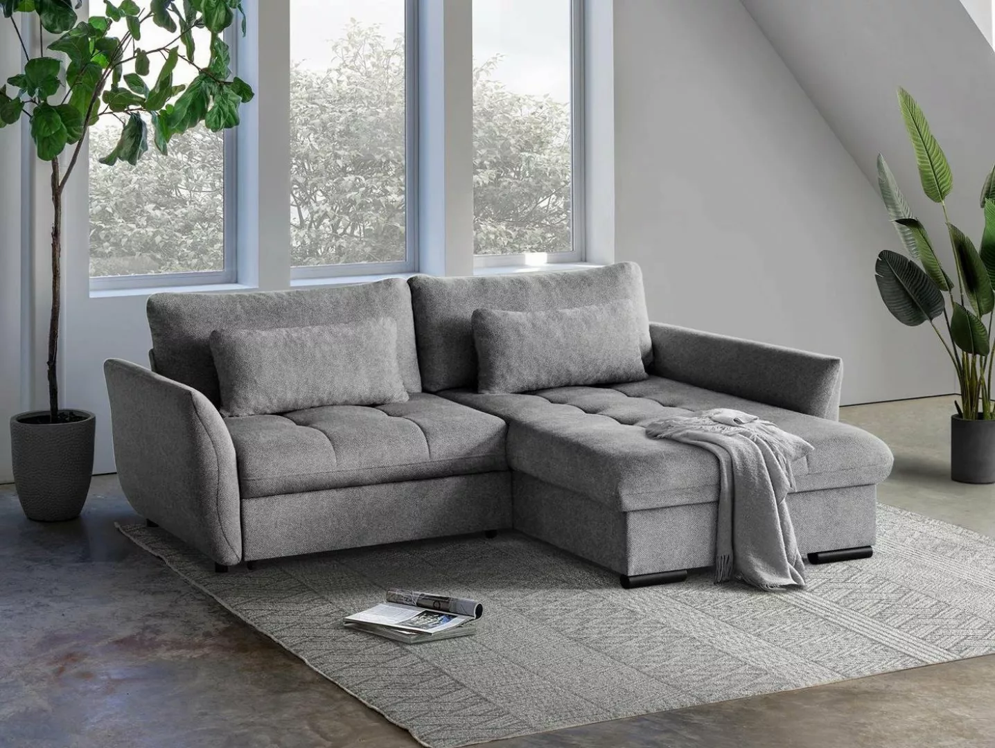 Beautysofa Ecksofa Caro, Lieferung beinhaltet die Einbringung in die Wohnun günstig online kaufen