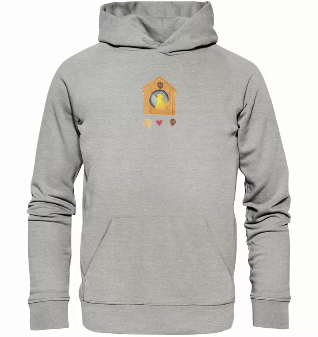 Mr. & Mrs. Panda Hoodie Größe M Vogel Haus - Heather Grey - Geschenk, Öko-H günstig online kaufen