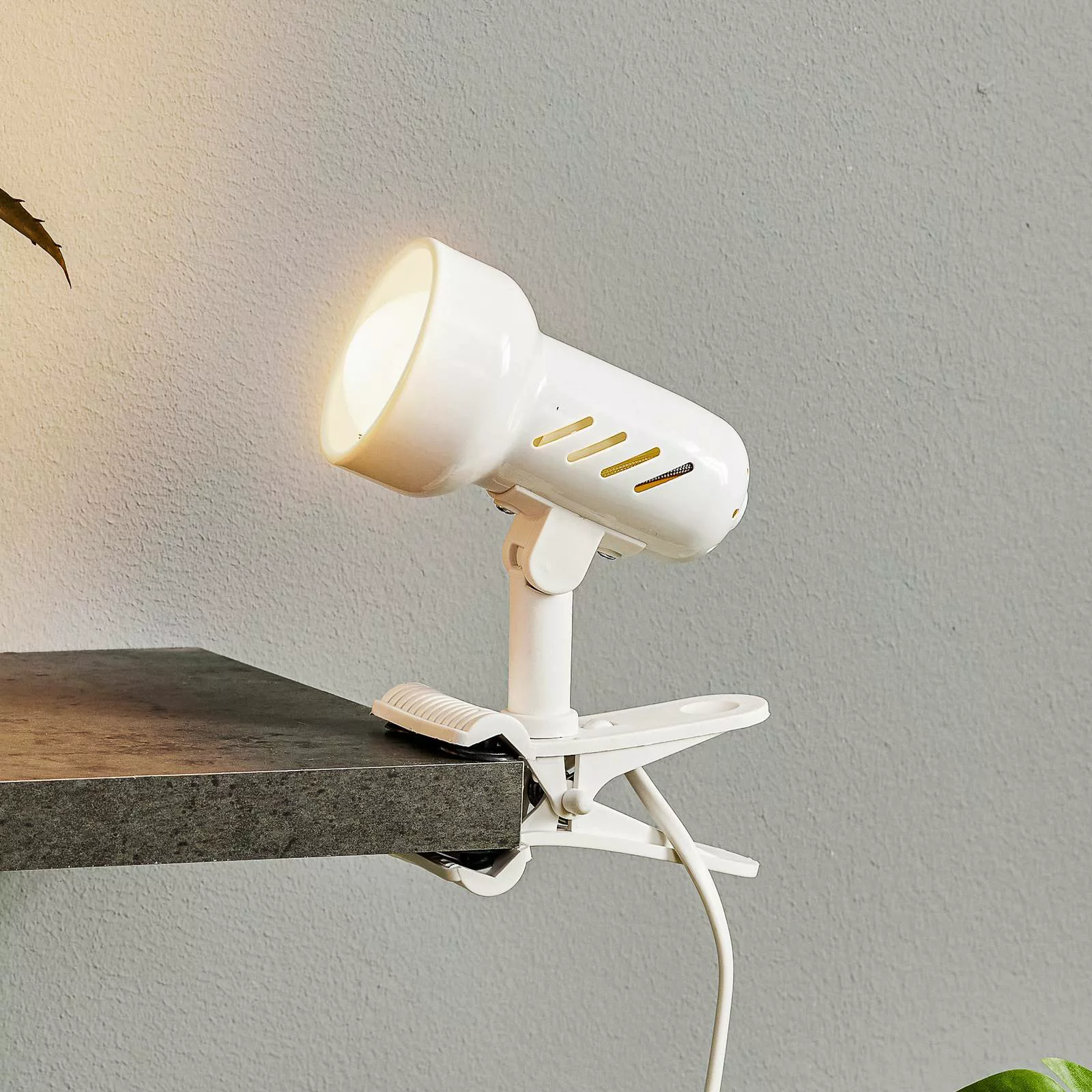 Klemmleuchte KM White mit Kabel und Stecker, E14 günstig online kaufen