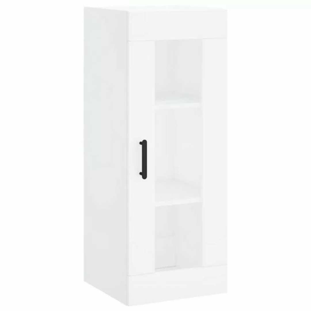 vidaXL Hängeschrank Wandschrank Weiß 34,5x34x90 cm Glas Vitrine Hängeschran günstig online kaufen