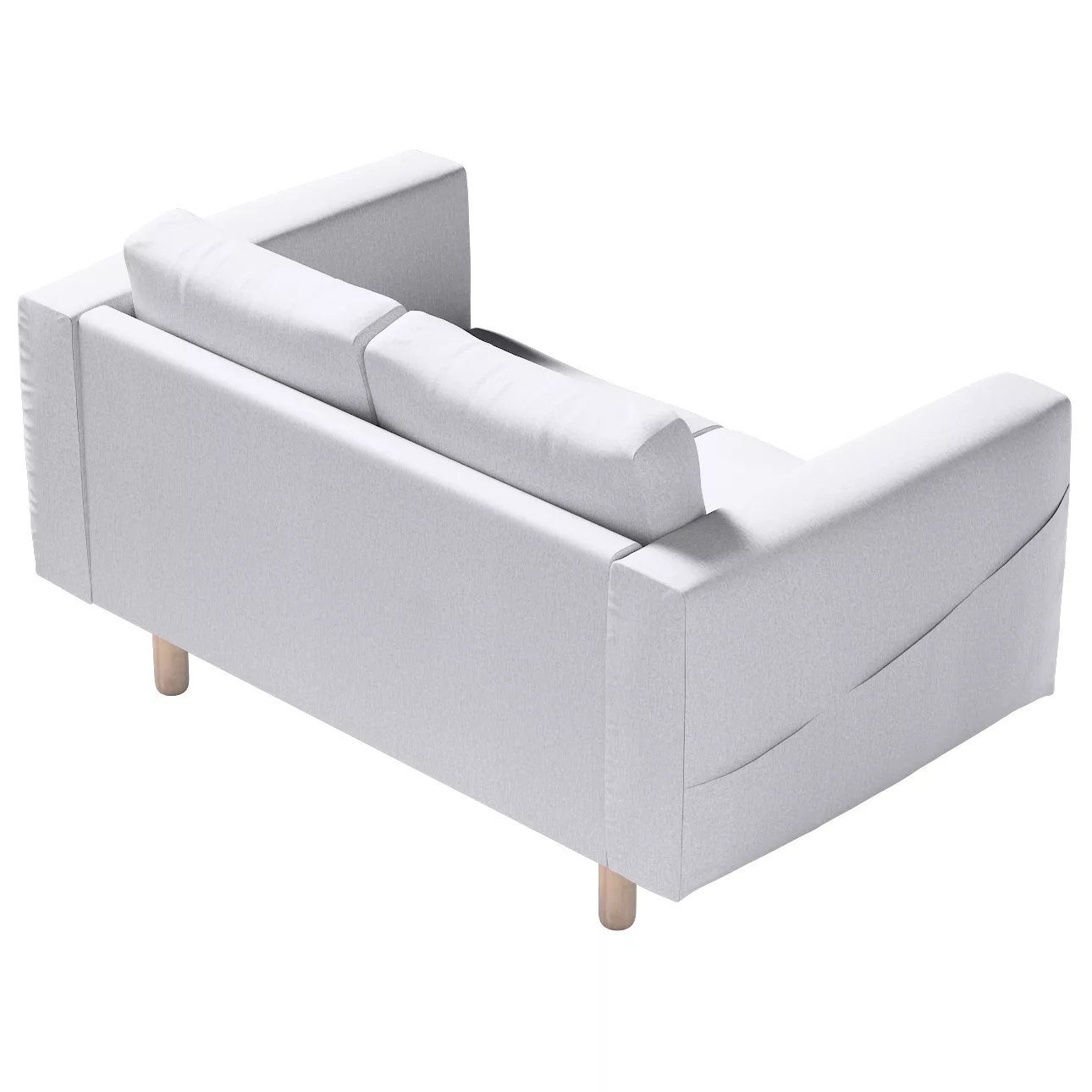 Bezug für Norsborg 2-Sitzer Sofa, hellgrau, Norsborg 2-Sitzer Sofabezug, Am günstig online kaufen