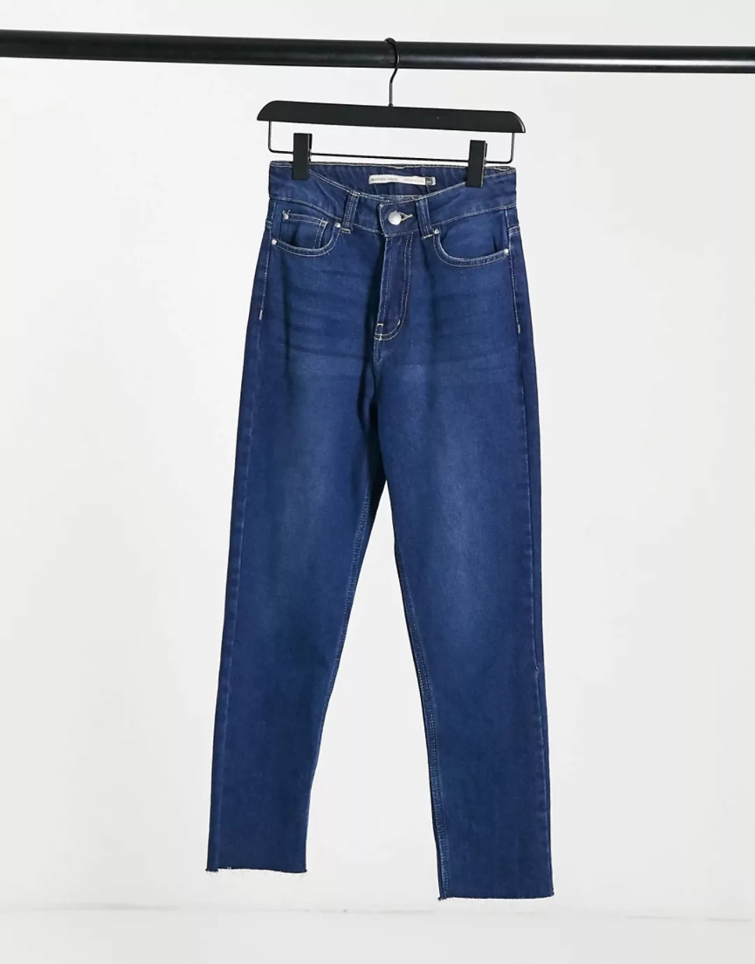 Brave Soul – Fran – >Mom-Jeans mit hohem Bund in Indigoblau günstig online kaufen