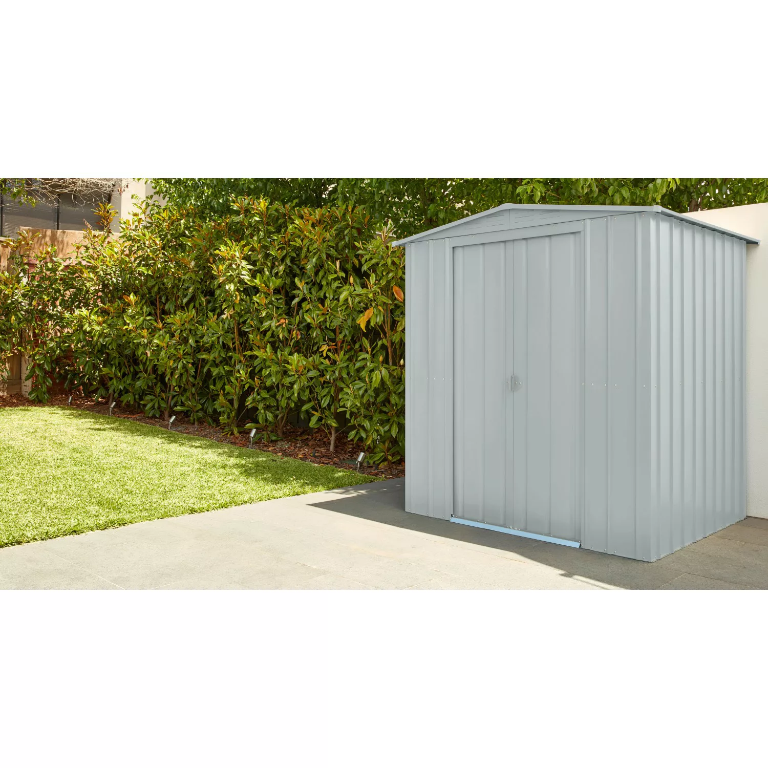 Globel Metall-Gerätehaus Gartenmanager Dream 65 Silber/Metallic BxT: 184 x günstig online kaufen