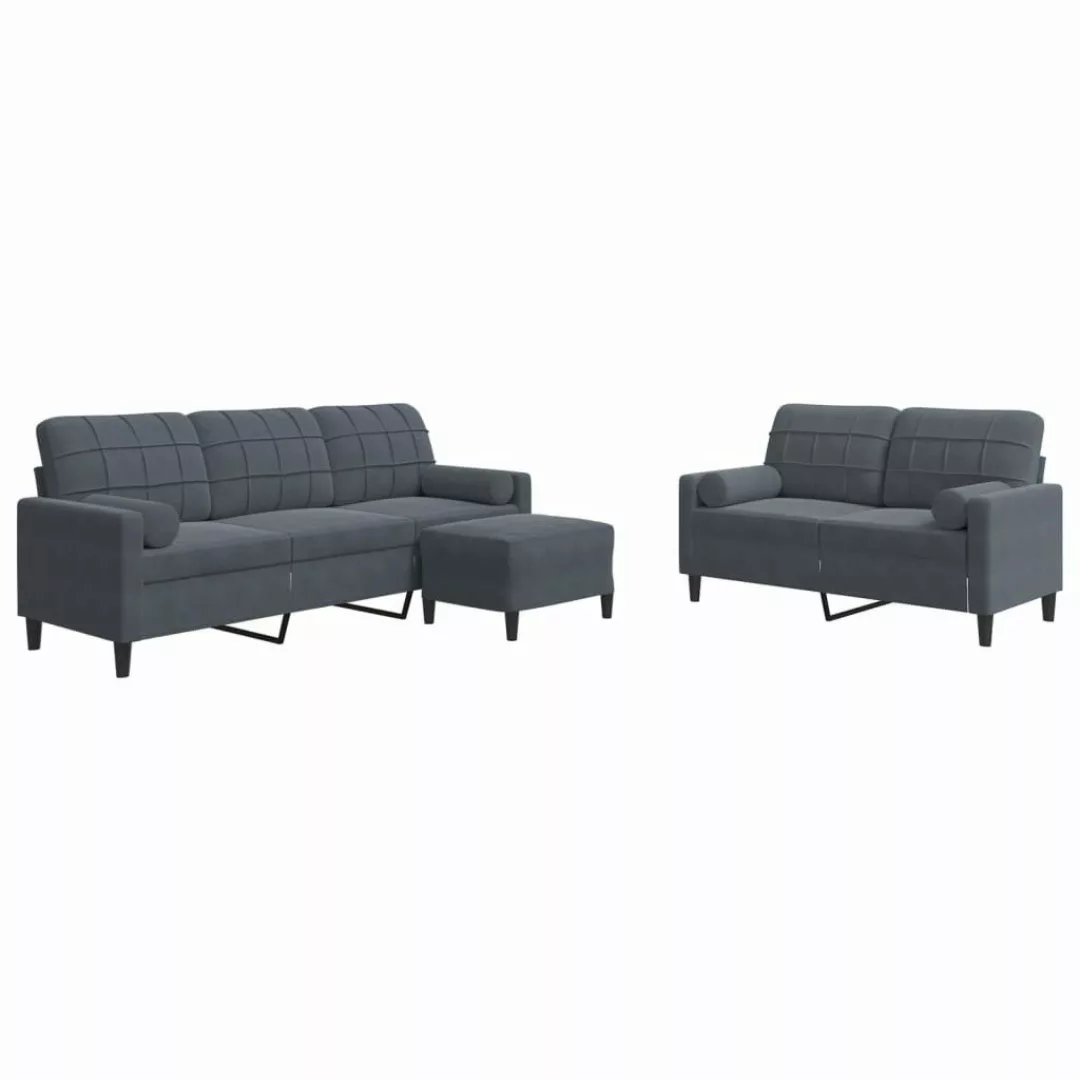 vidaXL Sofa 3-tlg. Sofagarnitur mit Kissen günstig online kaufen