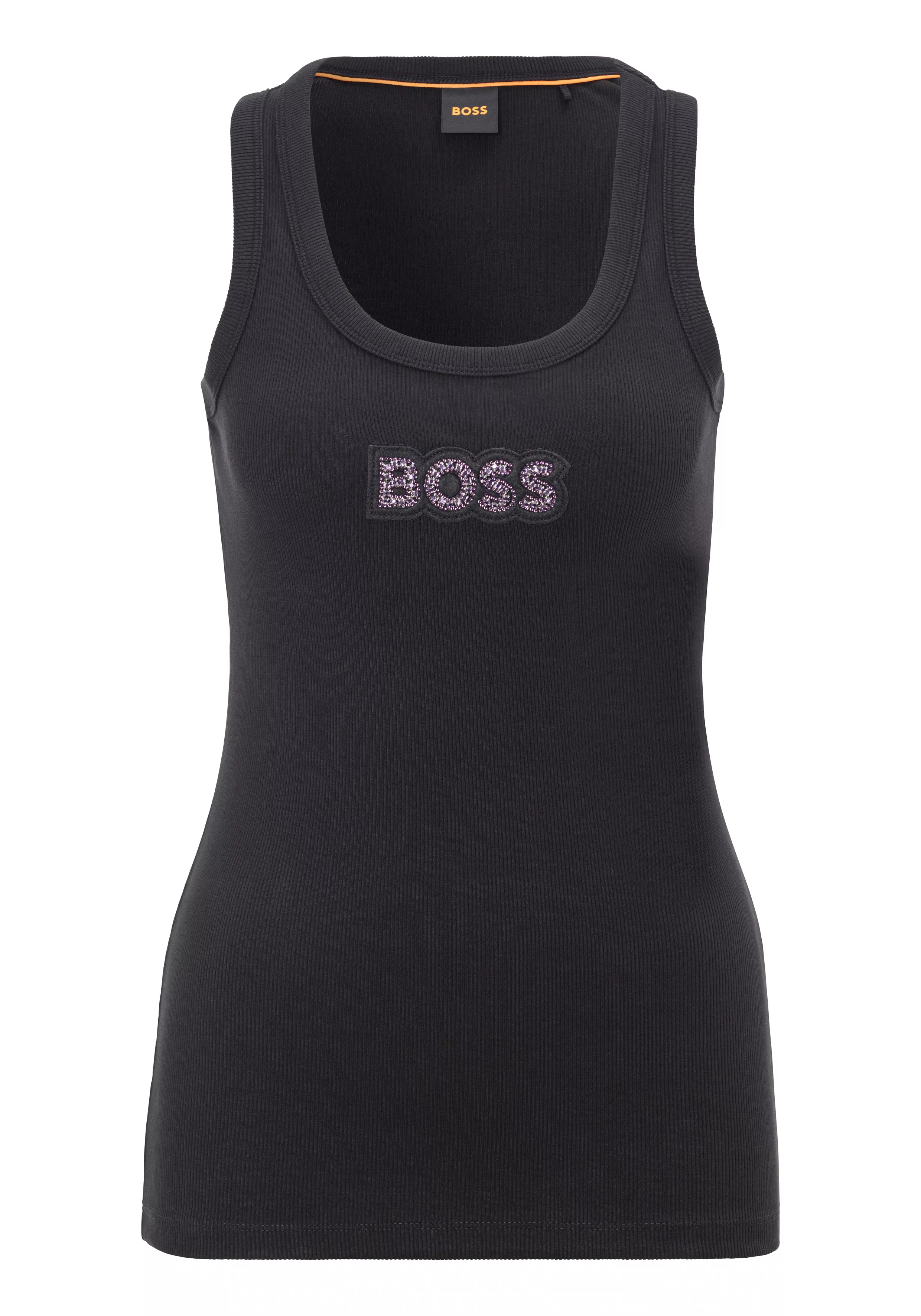 BOSS ORANGE Tanktop "C Ematite stonebadge", mit BOSS Stickerei aus Glitzers günstig online kaufen