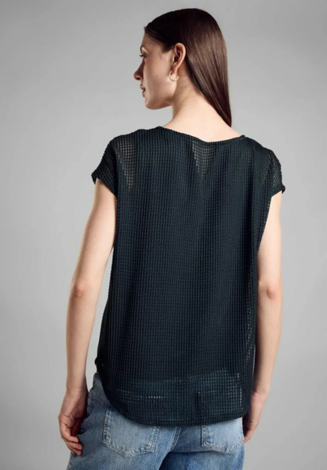 STREET ONE 2-in-1-Shirt, mit Mesh Struktur Oberstoff günstig online kaufen