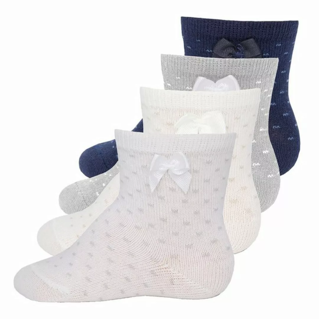 Ewers Socken Socken Pünktchen mit Schleife (4-Paar) günstig online kaufen
