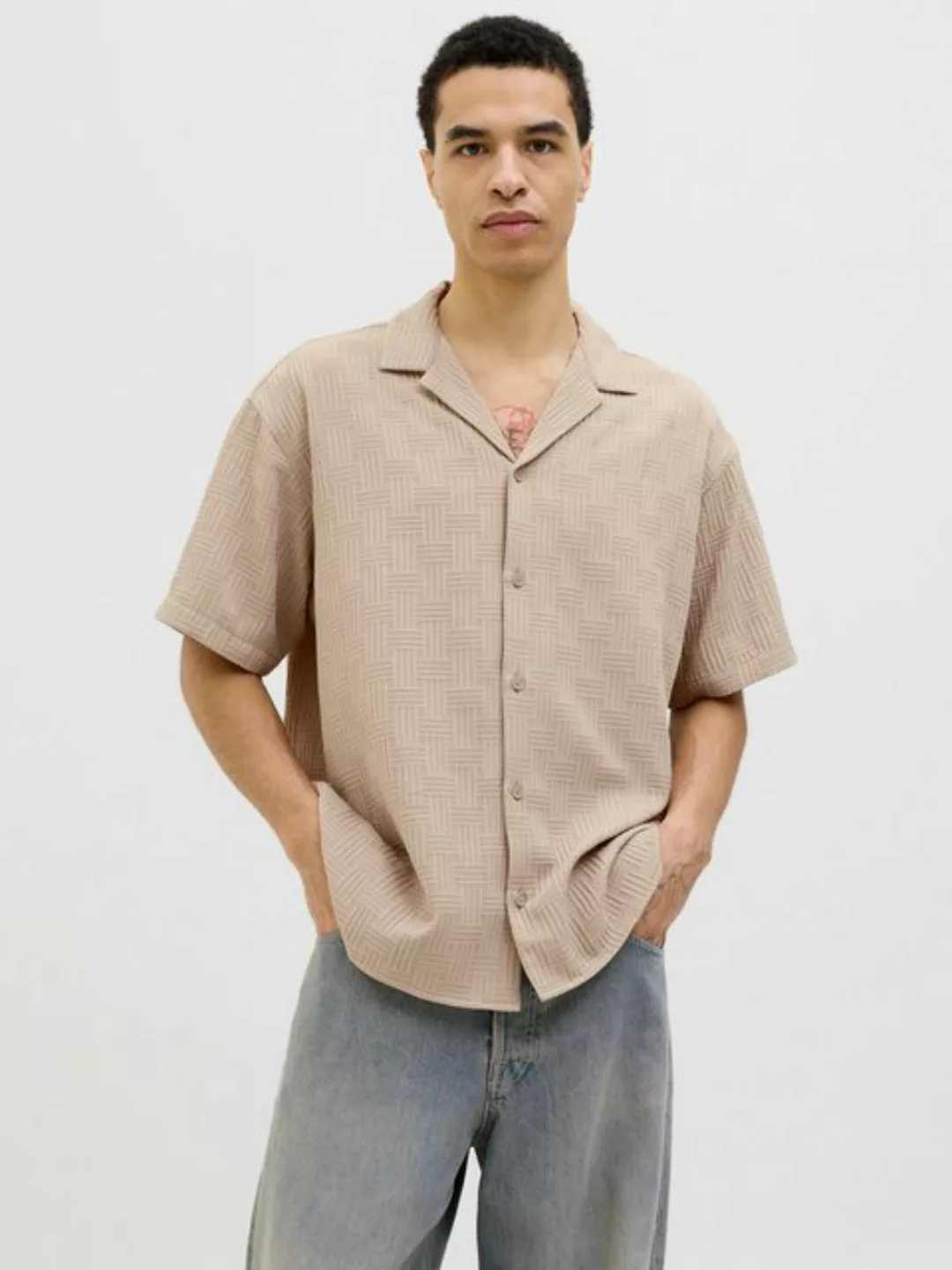 Jack & Jones Kurzarmhemd JJEMATTEO RESORT SHIRT SS SN mit Resort Kragen günstig online kaufen