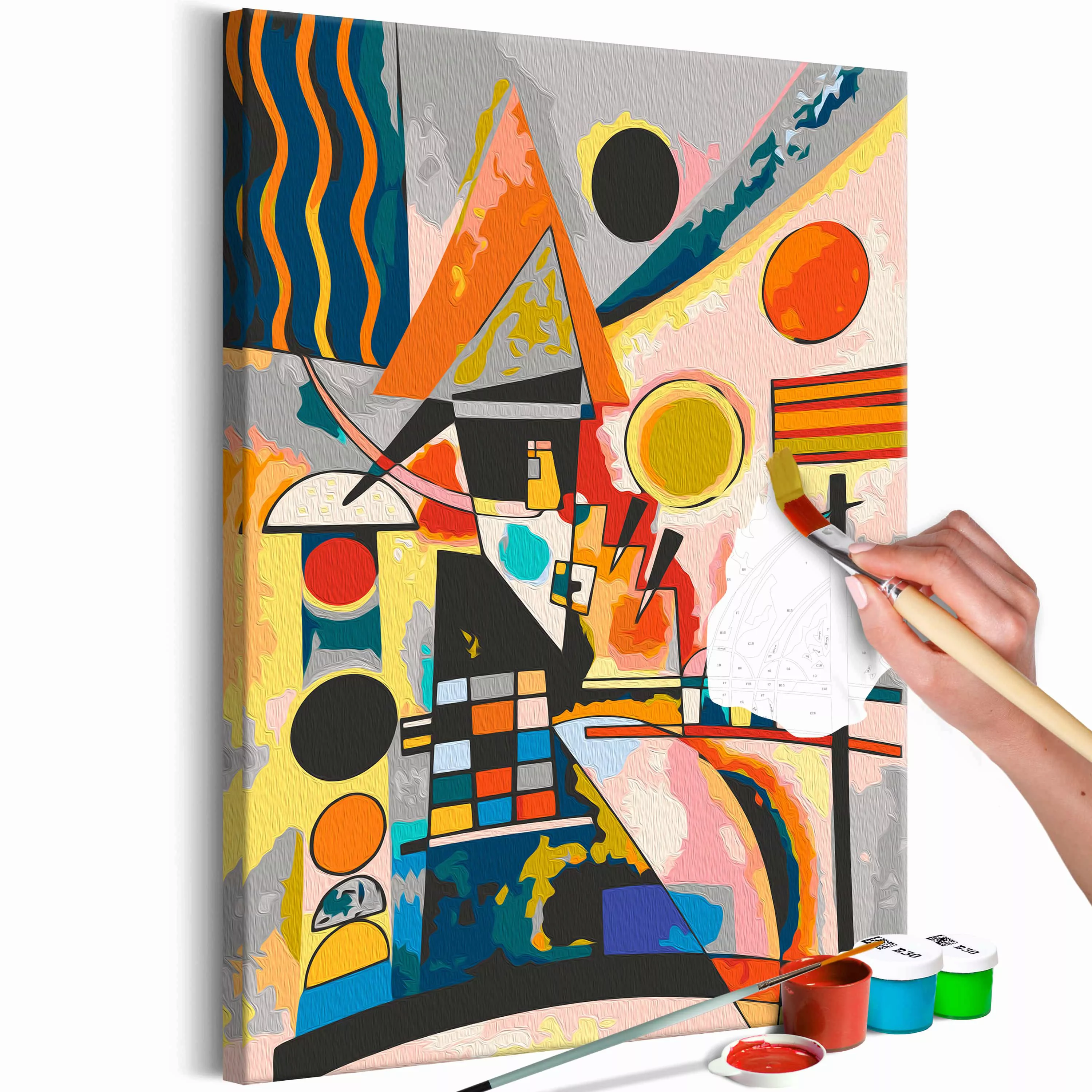 Malen nach Zahlen - Vasily Kandinsky: Swinging günstig online kaufen