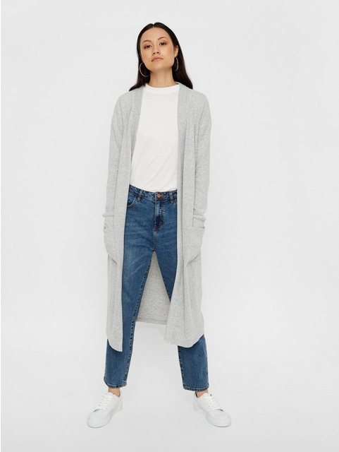 Noisy may Cardigan Langarm Cardigan mit Vordertaschen NMCITY 5678 in Grau-2 günstig online kaufen