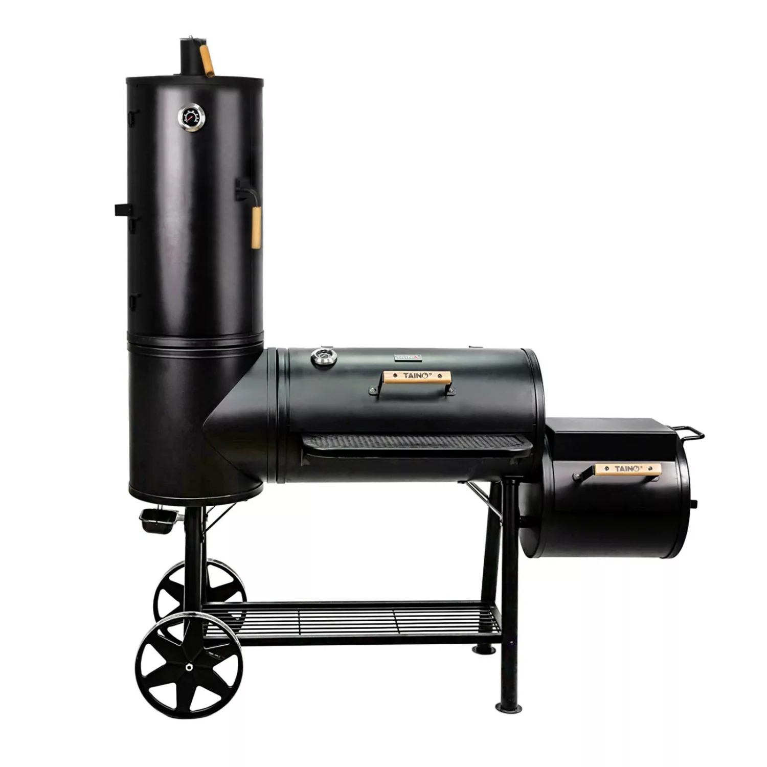 Taino Chief 130 KG Smoker BBQ Grillkamin Räucherofen Holzkohle Grill 3,5mm günstig online kaufen