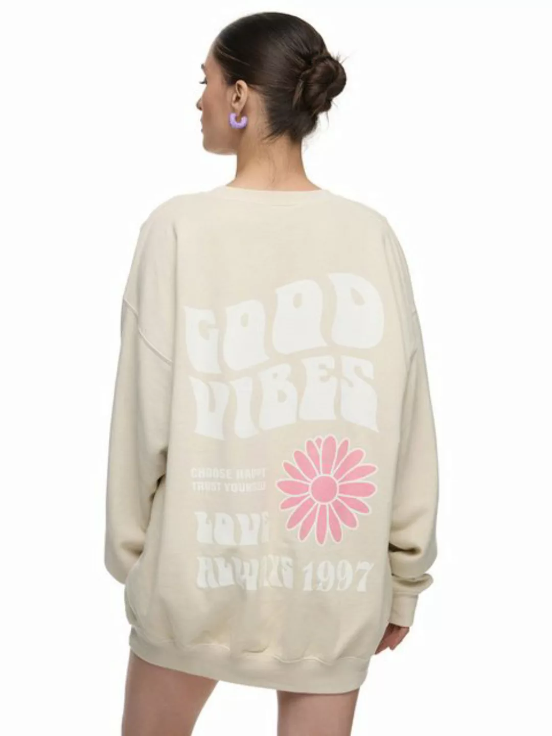 Worldclassca Longsweatshirt Worldclassca Oversized Sweatshirt GOOD VIBES Pr günstig online kaufen