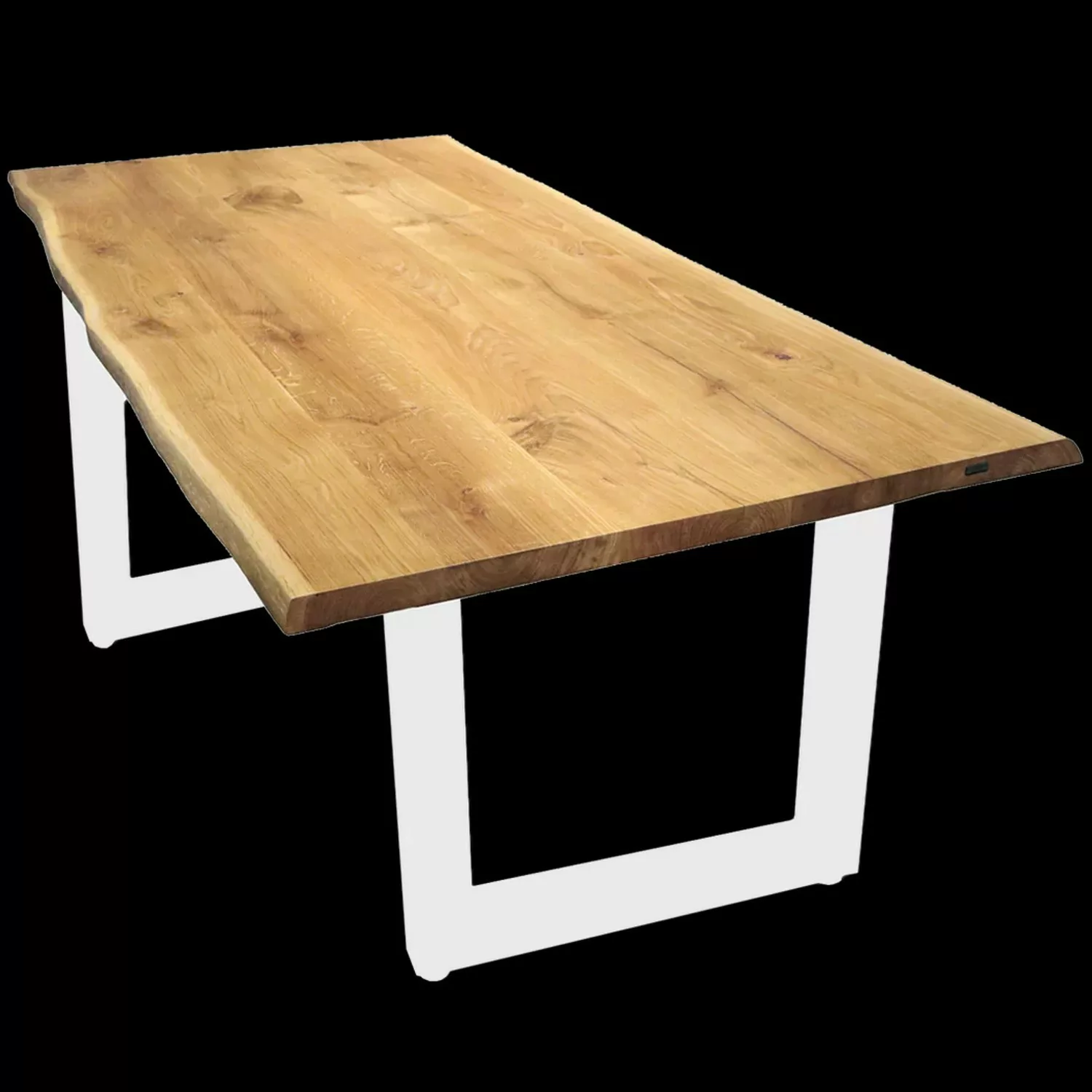 holz4home Tischplatte mit Baumkante aus Massiver Eiche  260 x 100 cm günstig online kaufen