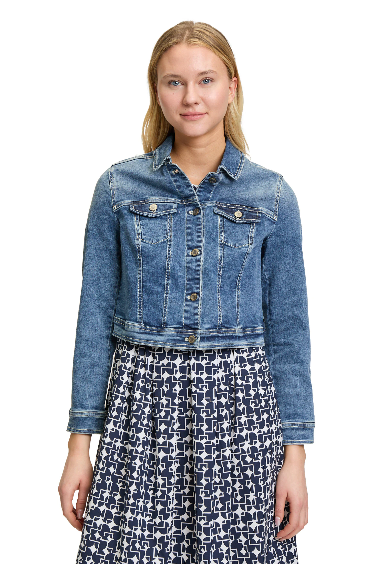 Vera Mont Jeansjacke "Vera Mont Damen Jeansjacke mit Waschung" günstig online kaufen