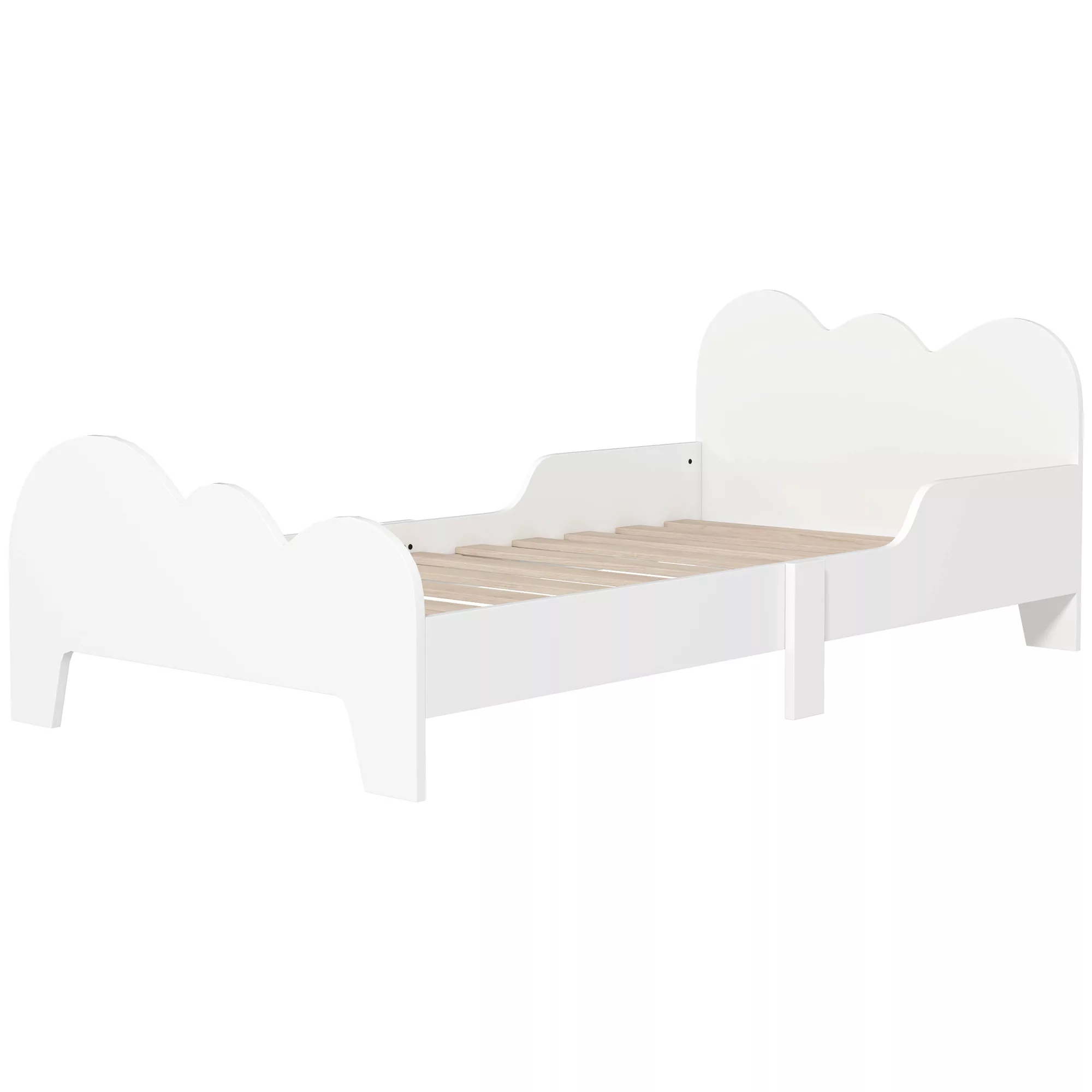 AIYAPLAY Kinderbett Bodenbett 70x140 cm mit Sicherheitsbarriere, Lattenrost günstig online kaufen