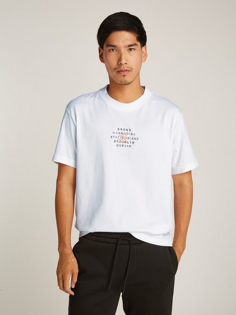 Calvin Klein Jeans T-Shirt NYC STAMP GRAPHIC mit Calvin Klein Label günstig online kaufen