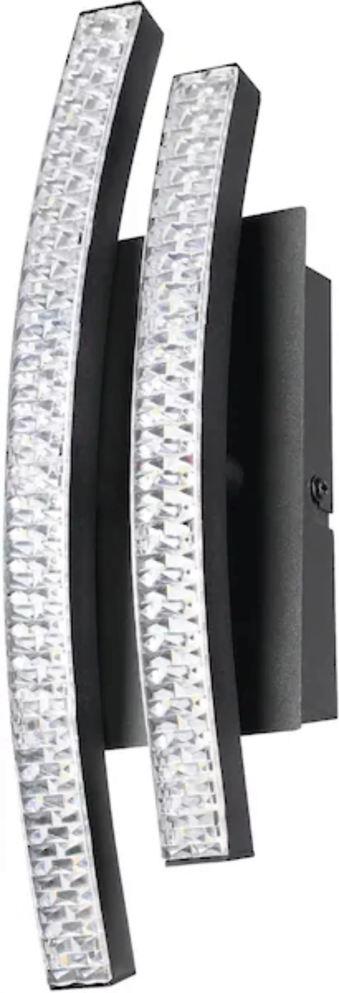 Eglo LED-Wandleuchte Lejias 28,5 cm x 9 cm Schwarz-Transparent günstig online kaufen