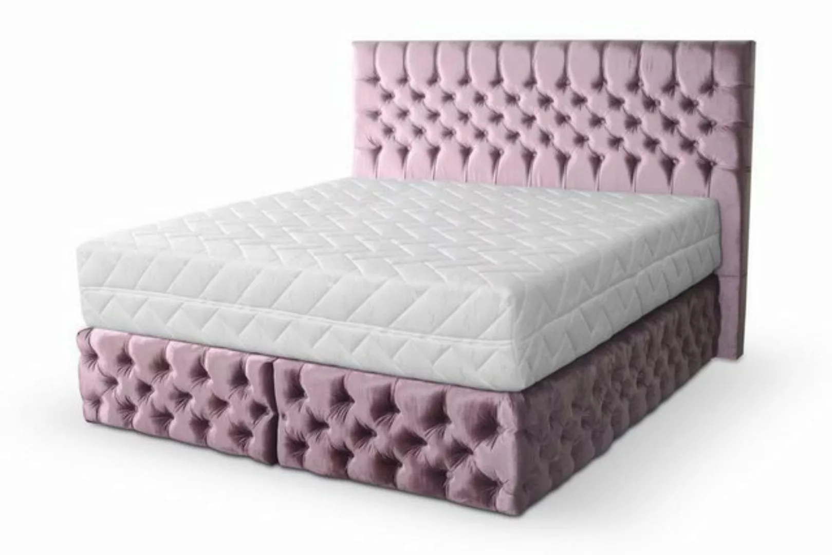 JVmoebel Bett Chesterfield Doppelschlafzimmer Holzmöbel Design elegante Pol günstig online kaufen