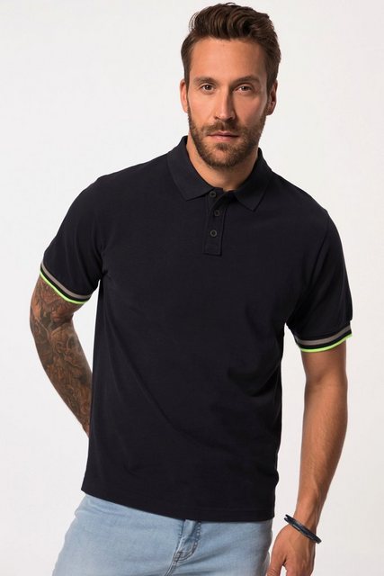 JP1880 Poloshirt Poloshirt Halbarm Piqué Streifenbündchen bis 8 XL günstig online kaufen