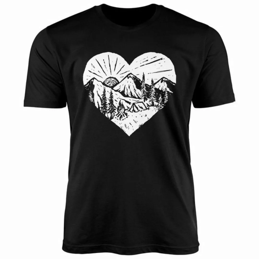 Neverless Print-Shirt Herren T-Shirt Wandern Berge Naturfreund Adventure Ca günstig online kaufen