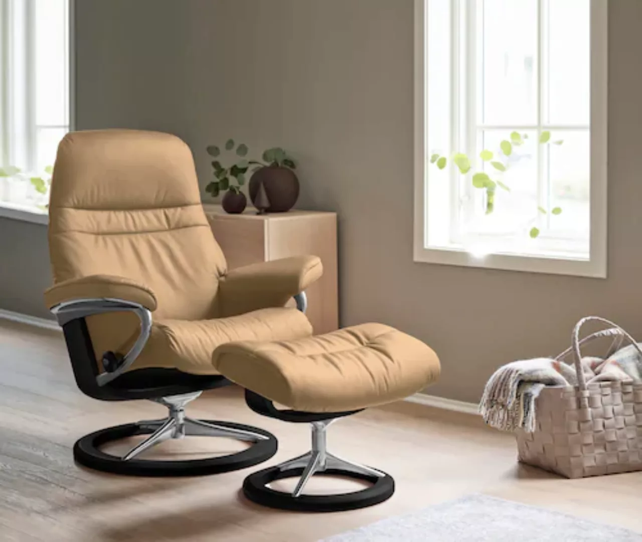 Stressless Relaxsessel "Sunrise", (Set, Relaxsessel mit Hocker) günstig online kaufen