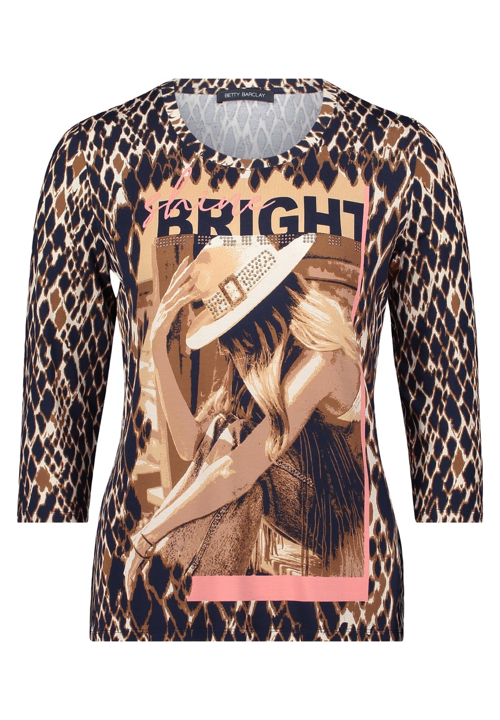 Betty Barclay 3/4-Arm-Shirt "Betty Barclay Damen Basic Shirt mit Rundhalsau günstig online kaufen