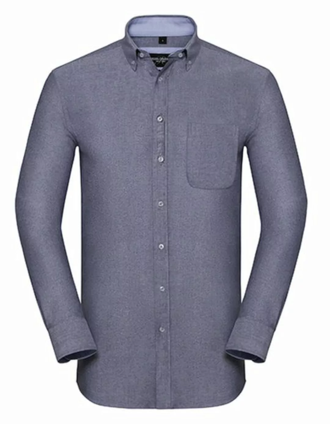 Herren Langarm Hemd Tailored Washed Oxford Von Russel Collection günstig online kaufen