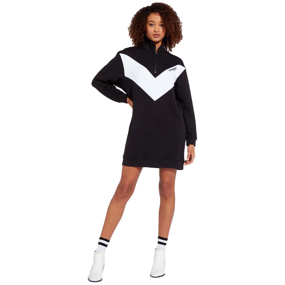 Wrangler Sweat Kurzes Kleid S Black günstig online kaufen