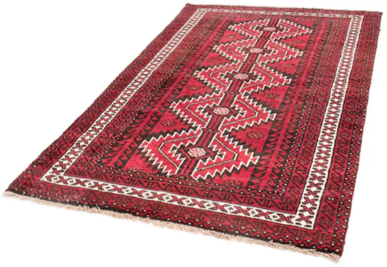 morgenland Wollteppich »Belutsch Medaillon Rosso 187 x 121 cm«, rechteckig günstig online kaufen